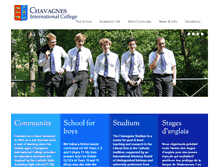 Tablet Screenshot of chavagnes.org